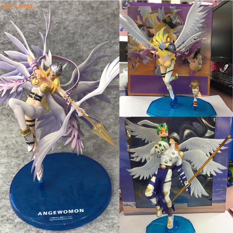 Mô hình Digimon GEM - Mô hình nhân vật Takaishi Takeru Yagami Hikari và Angewomon NV031