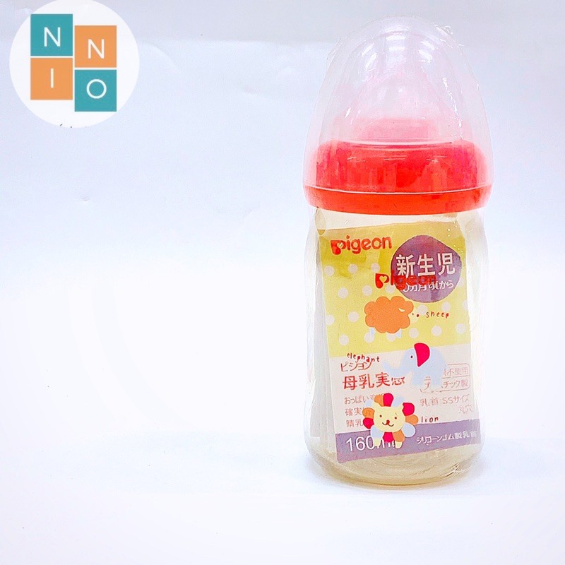 Bình sữa Pigeon Nội Địa Nhật Nhựa Ppsu cao cấp,Núm vú silicon siêu mềm như ti mẹ 160ml và 240ml