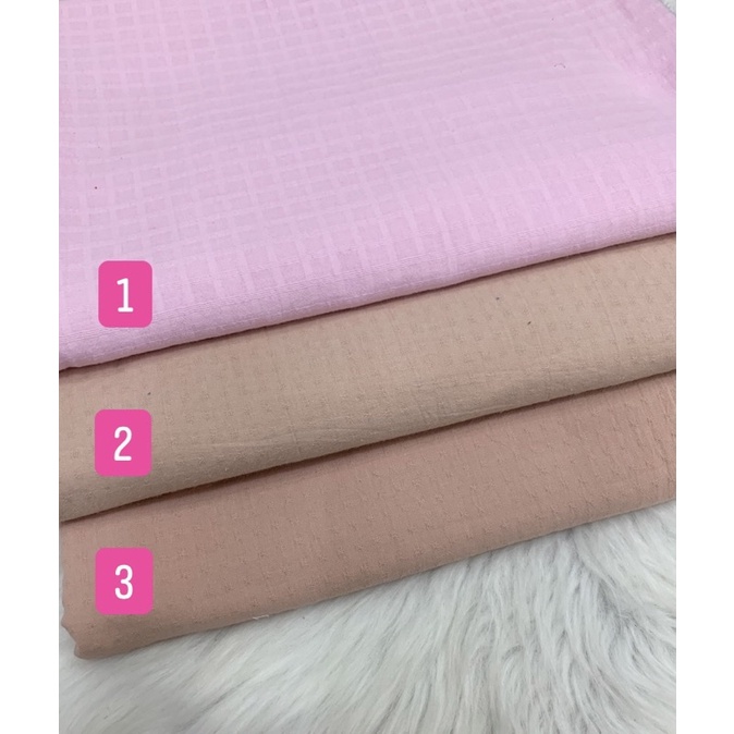 Vải thô cotton nảy hạt may không cần lót