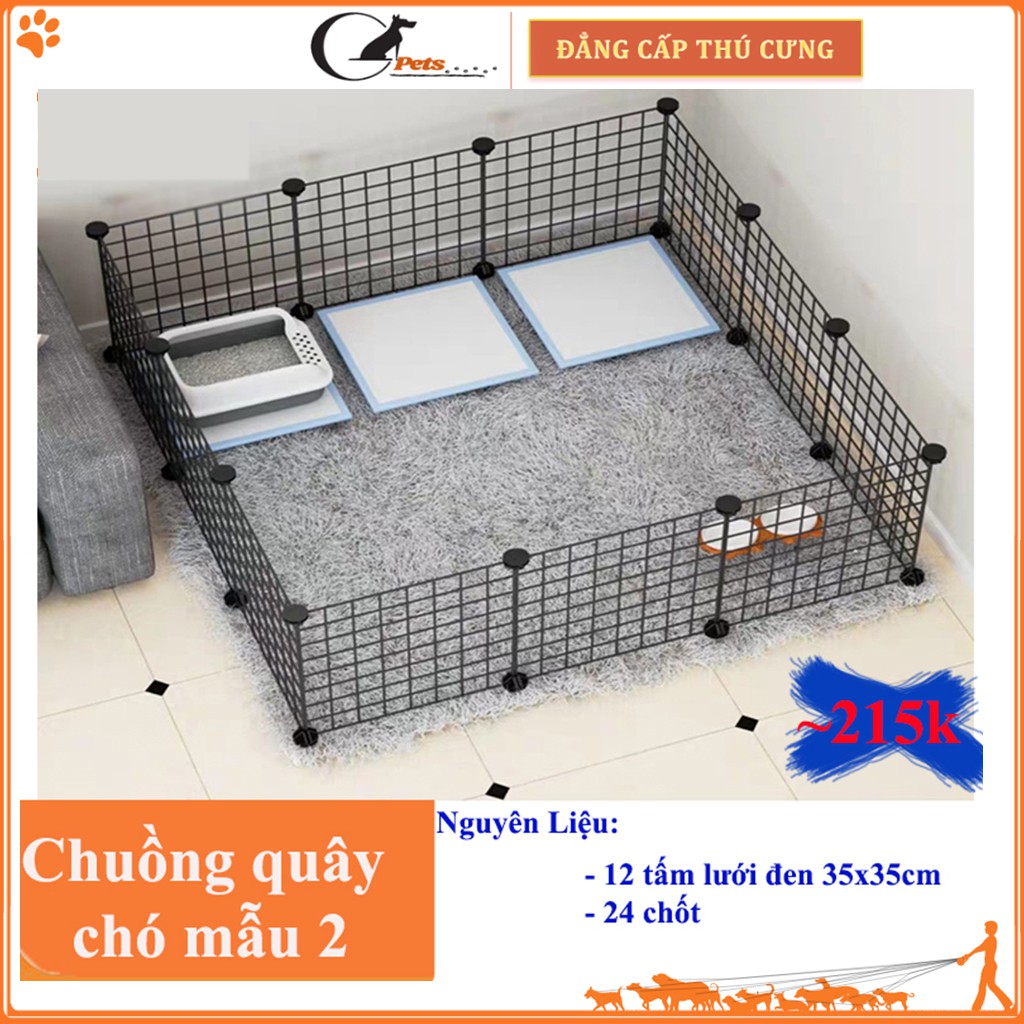 [TẶNG CHỐT] 9 mẫu chuồng,rào, lồng quây chó mèo siêu HOT  2021 - Bán lẻ theo tấm, tặng 2 chốt/tấm