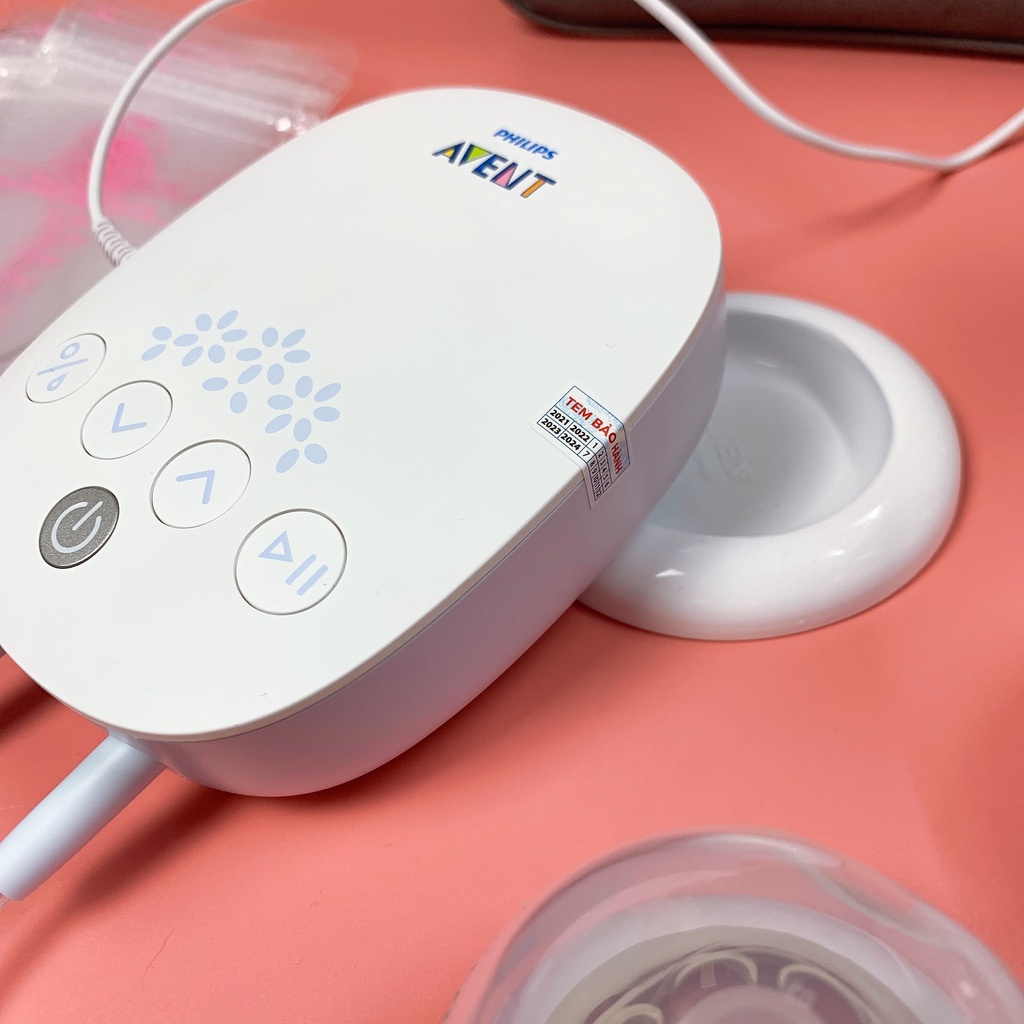 Máy hút sữa điện đôi avent hoa tuyết, máy hút, vắt sữa đôi Philip hàng Like New trên 95%