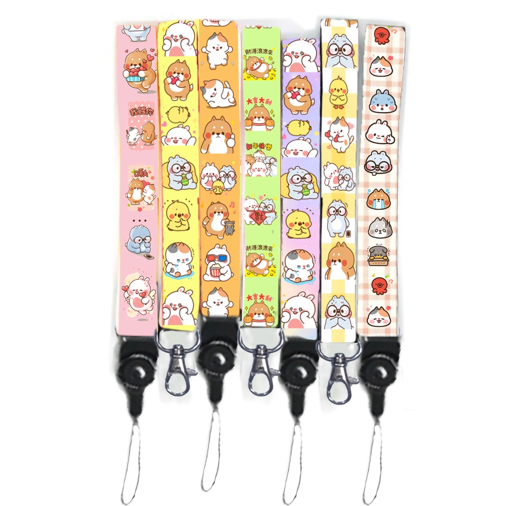 dây strap tonton STI12 hoạt hình dây treo thẻ name tag ngắn cute dễ thương 15cm