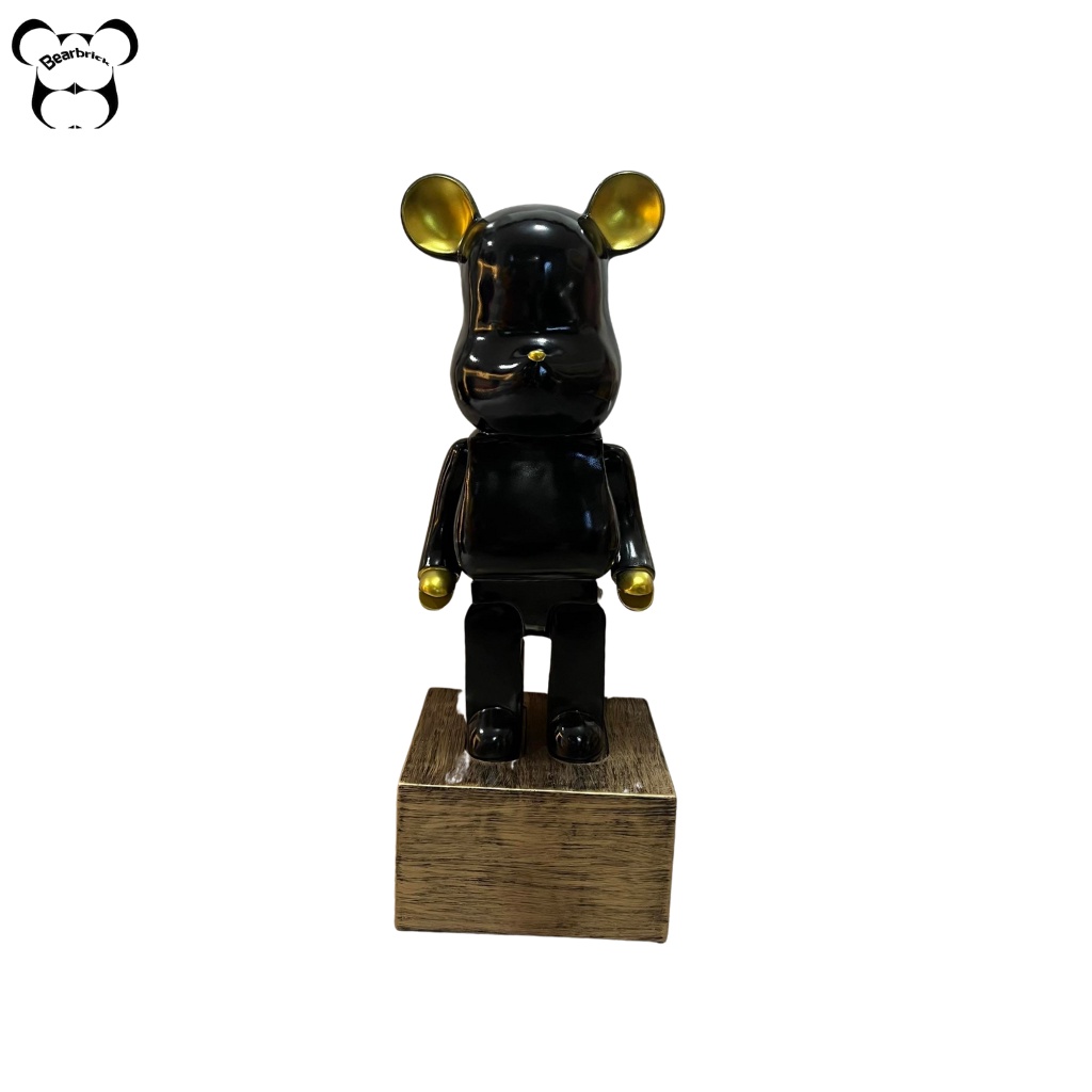 Bearbrick, gấu bearbrick 400 sz 28cm cỡ bé, mẫu màu tai vàng có đủ 6 màu - Chin Official Store