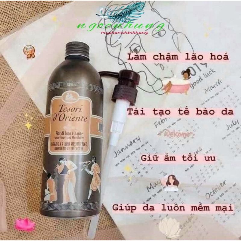 Sữa tắm nước hoa Tesori 500ml