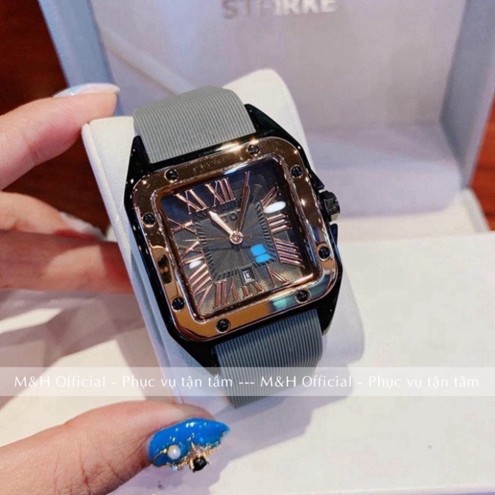 Đồng hồ đeo tay nữ Guou mặt vuông dây da cao cấp, thời trang Hàn Quốc đẹp giá rẻ [Tặng bông tai] | BigBuy360 - bigbuy360.vn