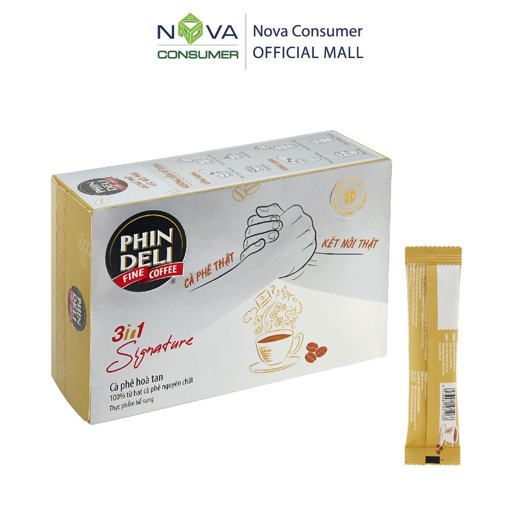 [Combo 2 hộp] Cà Phê Hòa Tan PhinDeli 3in1 Signature (15g x 10 gói x 2 hộp) | BigBuy360 - bigbuy360.vn