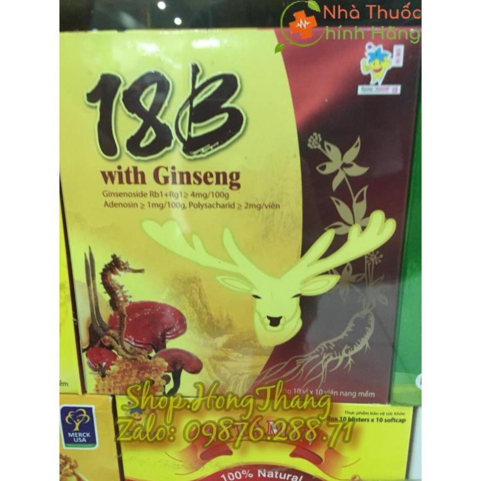 (Nhà thuốc 24h/7) Vitamin 18B With Ginseng hỗ trợ ăn ngon miệng ,bồi bổ cơ thể