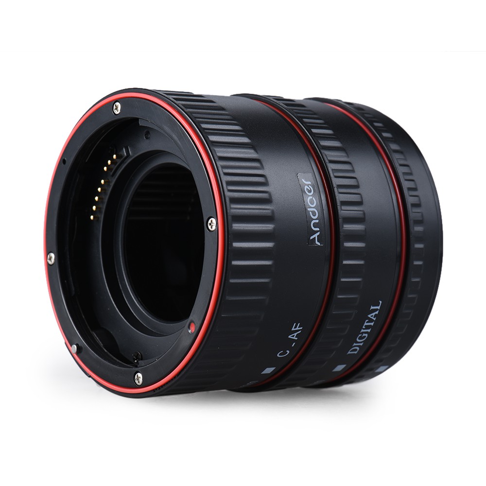 Ĩ Andoer Macro Extension Tube Set 3-Piece 13mm 21mm 31mm Auto Focus Extension Tube Rings for Camera Body and Lens of 35m
