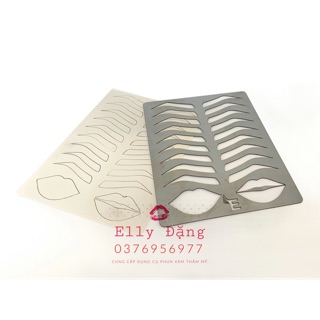 Khuôn vẽ mày, môi trên da giả