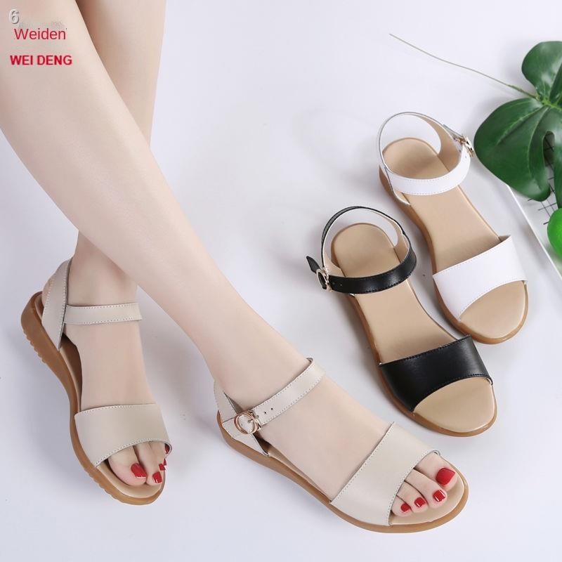 Weideng mùa hè dép bệt của phụ nữ thời trang mẹ nêm cho bà bầu