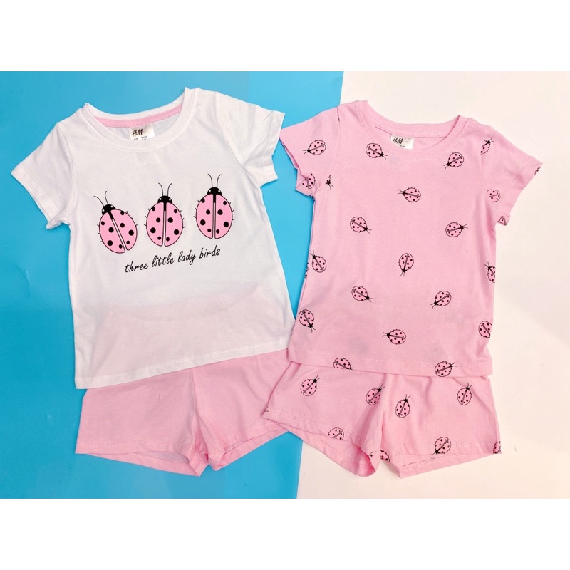 Bộ cotton hè cho bé hoạ tiết Minnie Peppa Pony Bọ dừa xuân hè 2022