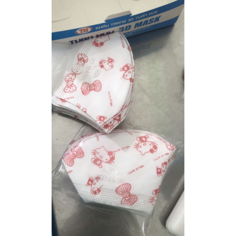 Hộp 50 chiếc khẩu trang 3D Mask trẻ em (3D mask cho bé) | BigBuy360 - bigbuy360.vn