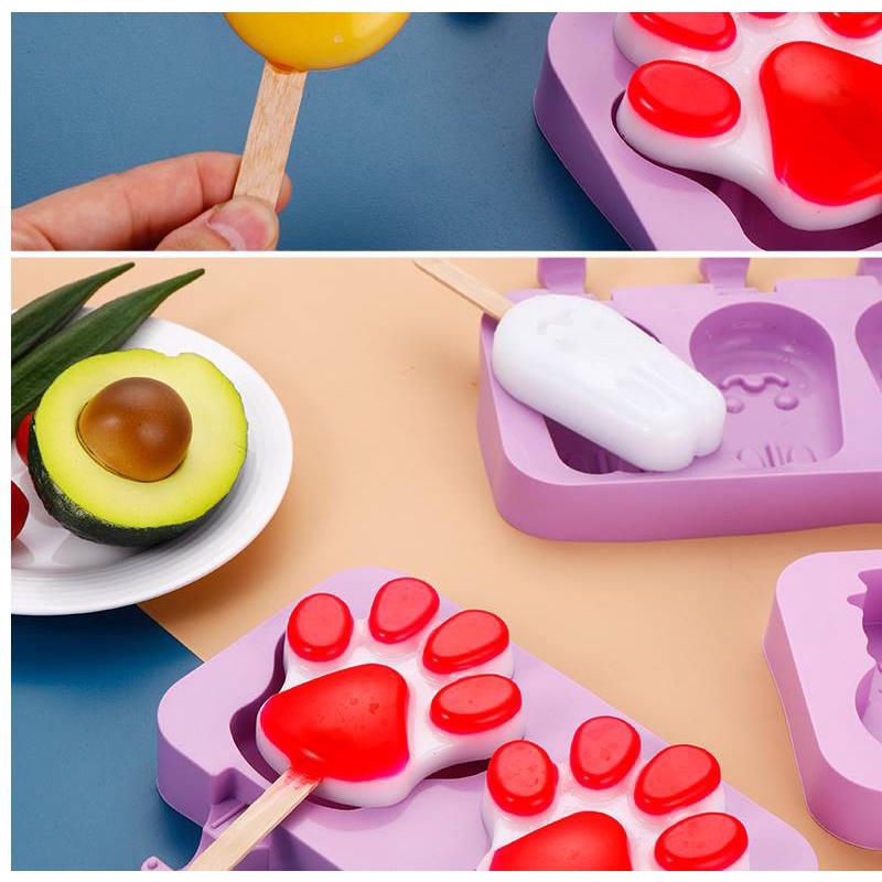 Quick Hair Food-Grade Silicone Ice Cream Mold