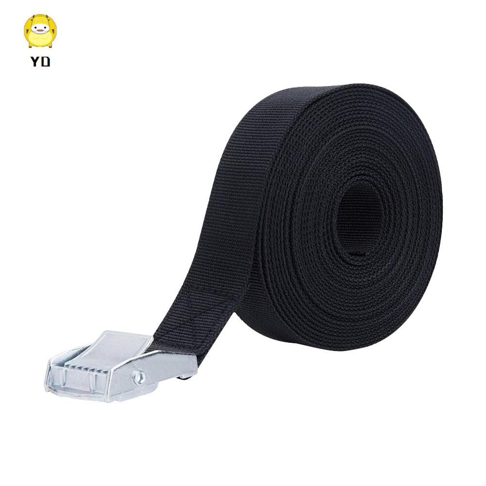 Dây đeo mi – Dây buộc hàng hóa hạng nặng Xe kéo hành lý 5Mx25MM Dây đeo giá nóc ô tô có khóa Cam