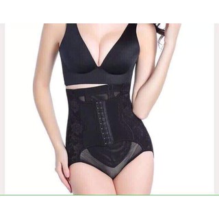 Quần gen bụng cạp cao móc cài