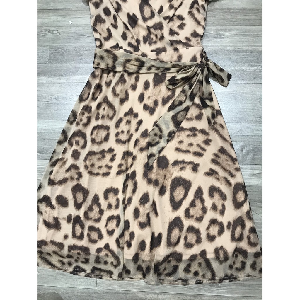 Đầm Sandra da beo vnxk