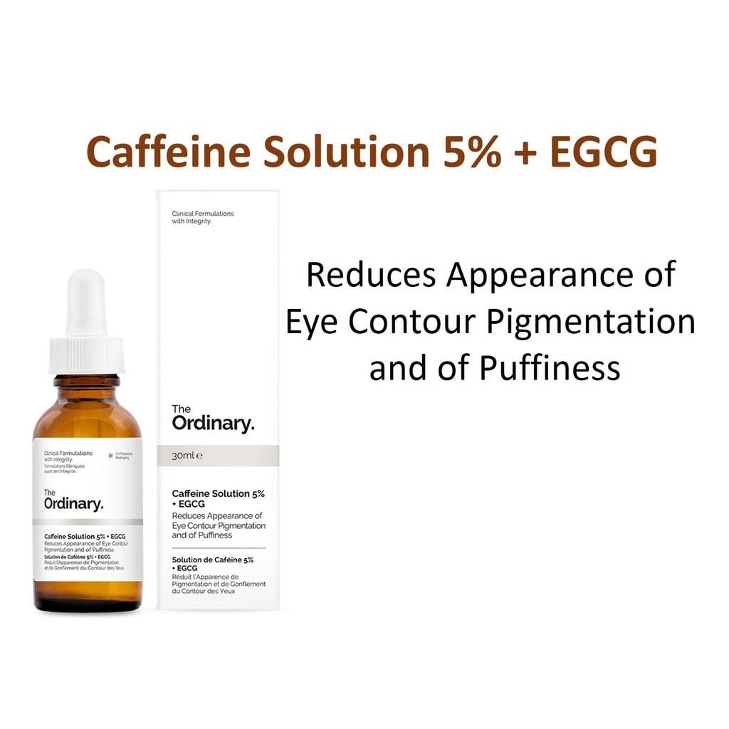 The Ordinary Caffeine Solution 5% + EGCG Eye Serum of Eliminate Best Eye Cream for Wrinkles Dark Circle Puffiness làm giảm bọng giảm thâm mắt Giảm túi mắt chống lão hoá Giảm nếp nhăn Làm căng bóng da Dưỡng ẩm cho da