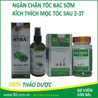 LIỆU TRÌNH TINH DẦU HYRA VÀ HÀ THỦ Ô LADY CHĂM SÓC TÓC HIỆU QUẢ 2-4 TUẦN - B8 SHOP
