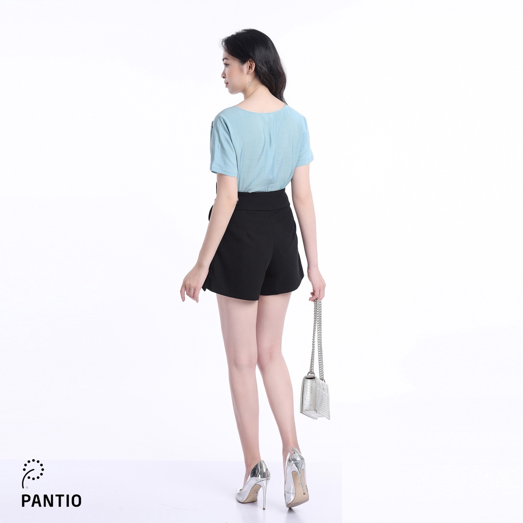 Quần short nữ cách điệu vải mềm FQN3250- PANTIO