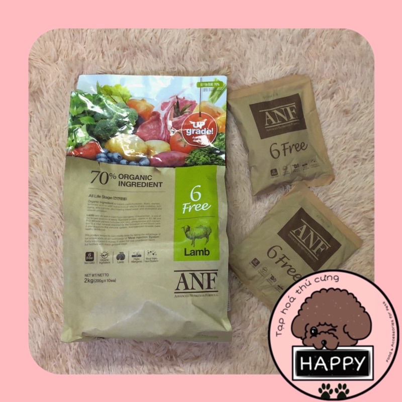 [200g] Hạt ANF cho chó / Thức ăn hữu cơ hỗn hợp 6Free ANF cho cún [Ảnh thật][Có sẵn] - Tạp Hoá Thú Cưng Happy