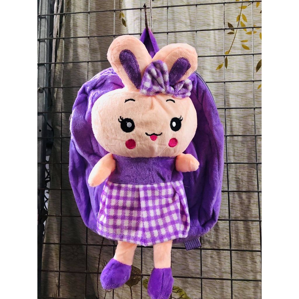 Balo Cho Bé Mẫu Giáo Từ 0-4 Tuổi, Chất Liệu Nhung Mịn,Balo thú 3D