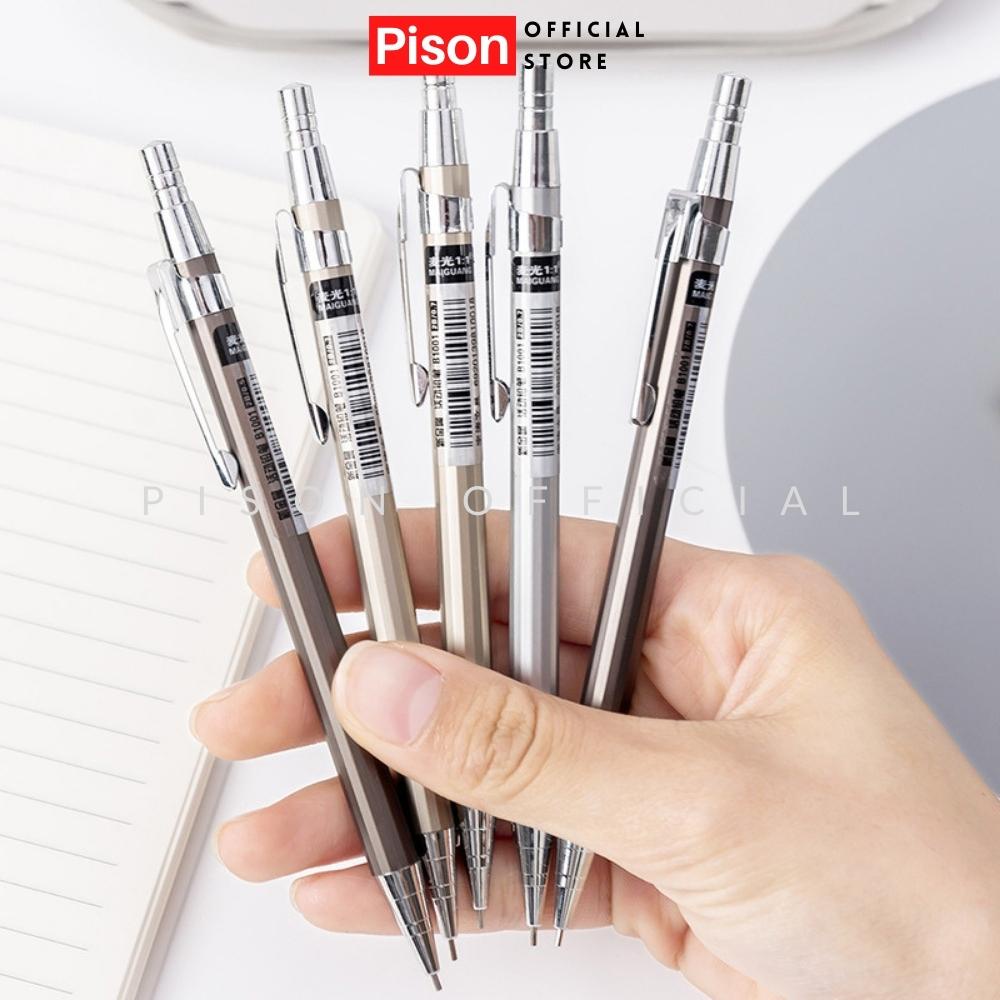 Bút chì bấm Inox Pison cao cấp, nhiều mẫu dễ thương – BC006 – 1 cái