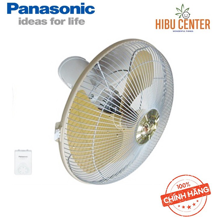 Quạt Đảo Trần Cycle Fan PANASONIC F-409QB - Màu Xanh/ F-409QGO - Màu Vàng Với Khả Năng Xoay 360 Độ Dễ Dàng - HIBUCENTER