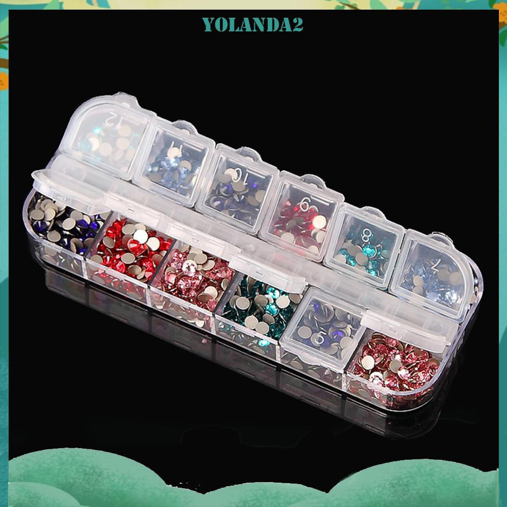 Hộp chia 12 ngăn đựng kim cương nhân tạo làm tranh đính đá