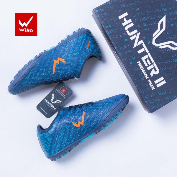 Giày Đá Bóng Wika Hunter Ii Cổ Thun Lưỡi Gà Liền Đế Cao Su Tf Thế Hệ Mới Phù Hợp Đá Banh Sân Cỏ Nhân Tạo