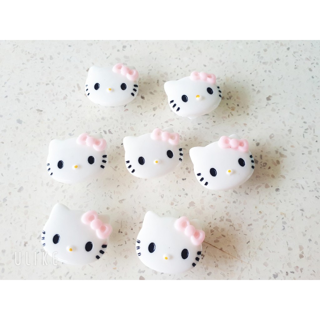 (Được chọn mẫu) Sticker MÈO kitty gắn sục, dép cross LOẠI ĐÁ