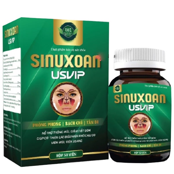 Sinuxoan USVIP - Hỗ trợ cải thiện các biểu hiện khó chịu do viêm mũi, giảm tiết đờm