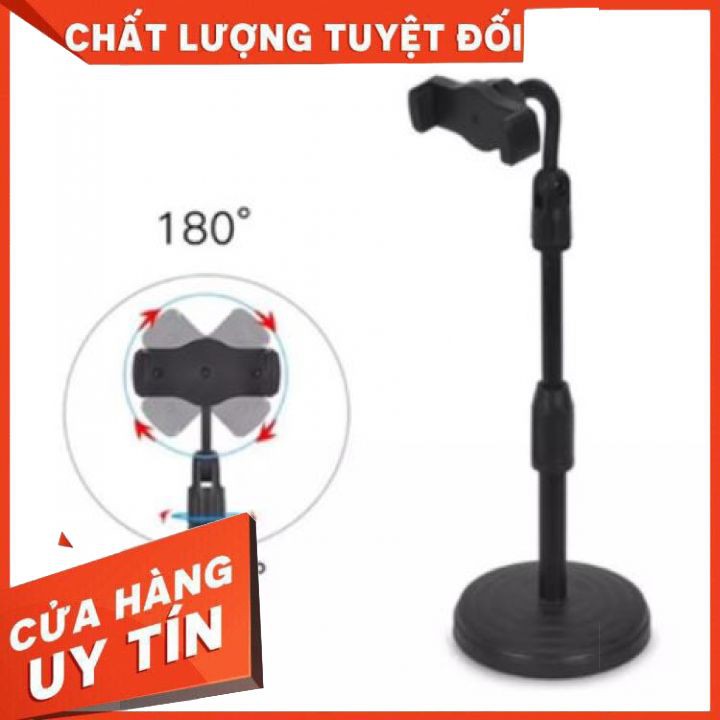 Giá Đỡ Điện Thoại livestream Để Bàn + Kẹp Điện Thoại Đa Năng xoay 360 độ dùng để Quay Phim, chụp ảnh L8