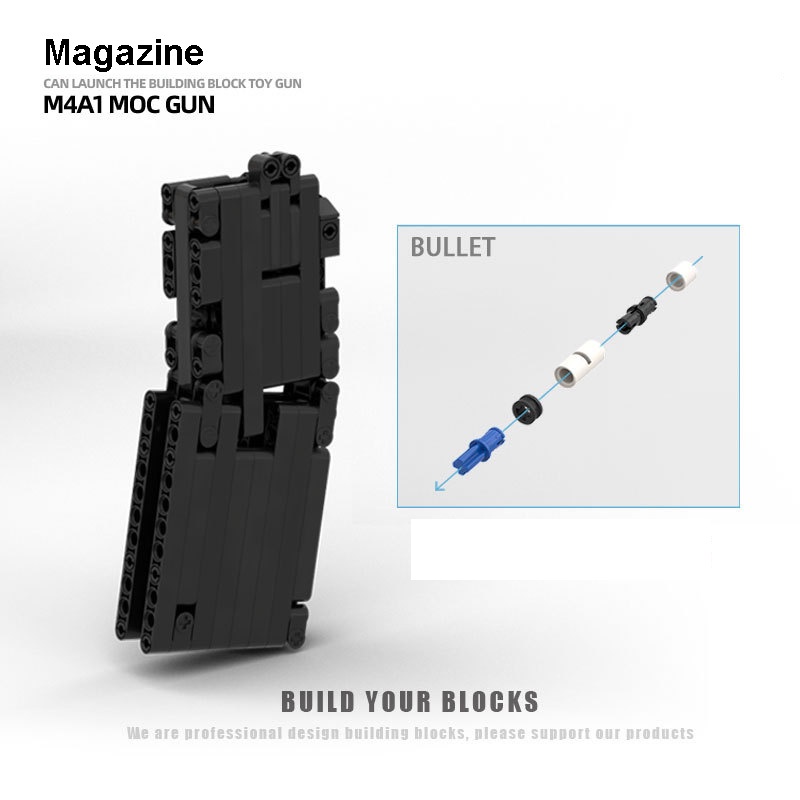 Đồ Chơi Lắp Ghép Lego Mô Hình Súng Rifle M416C-Black ICE Với 1500 Mảnh Ghép Bản Thiết Kế Tiêu Chuẩn Của Kevin 183