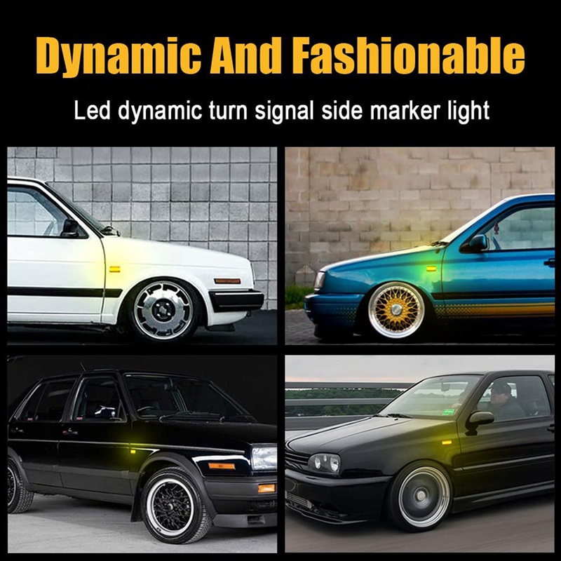 Set 2 Đèn Xi Nhan LED Cho Passat B3 Jetta A2 A3 Golf 2 3 Seat Ibiza 2 Cordoba 1