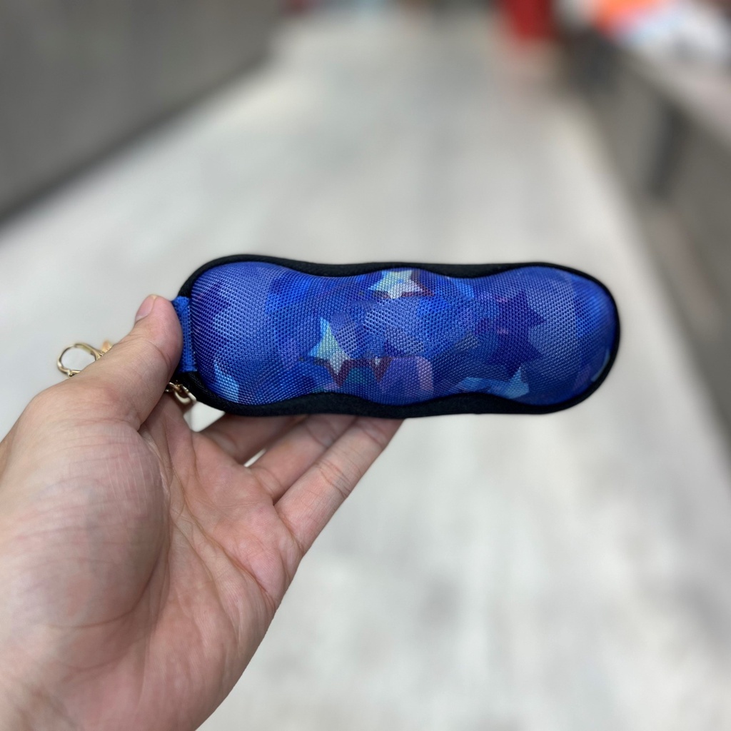 Bao Đựng 3 Quả Bóng Bàn Lining Chính Hãng - Màu Tím Xanh Ngôi Sao - Nhỏ Gọn , Tiện Lợi