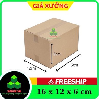 Combo 100 hộp carton 16x12x6 / thùng carton / thùng giấy carton