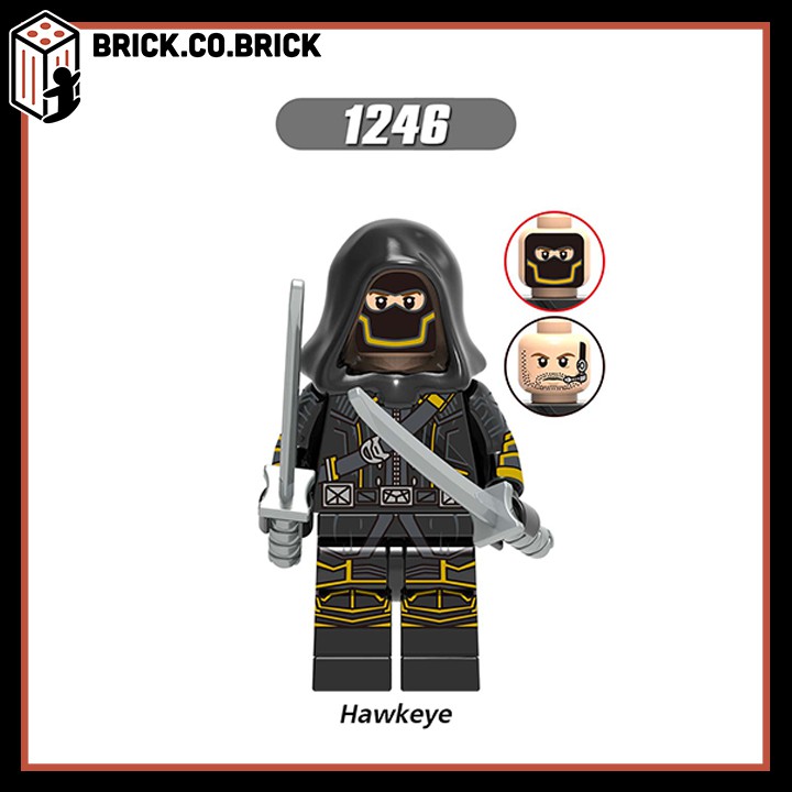 Đồ chơi Lắp ráp Minifigures và Lego Super Heroes Avengers 4 End Game Black Widow Hawkeye Pepper Captain Marvel X0256