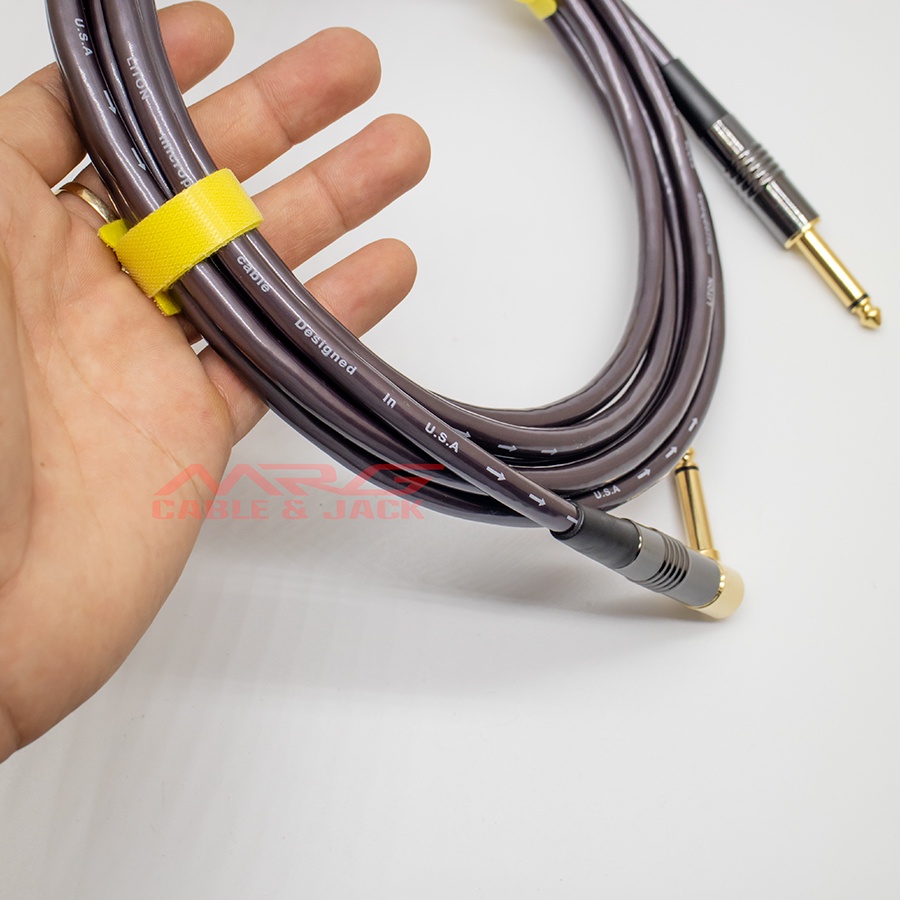 Dây Jack 6.5 6Ly Góc Vuông Chữ L, loại tốt Liton USA, dài 0.8met-1.5met-3met-5met-8met-10met, 1/4inch TS cable.
