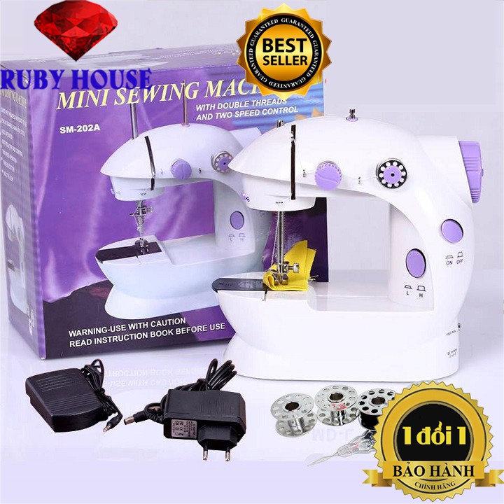 Máy khâu mini gia đình HÀNG CHUẨN, DỄ SỬ DỤNG, Máy may gia đình nhỏ gọn tiện lơi - Ruby House