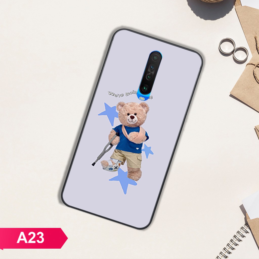 [HÀNG MỚI VỀ]ỐP LƯNG XIAOMI REDMI K20/K20 PRO/K30/MI 9T IN HÌNH GẤU BỰ CỰC ĐÁNG YÊU