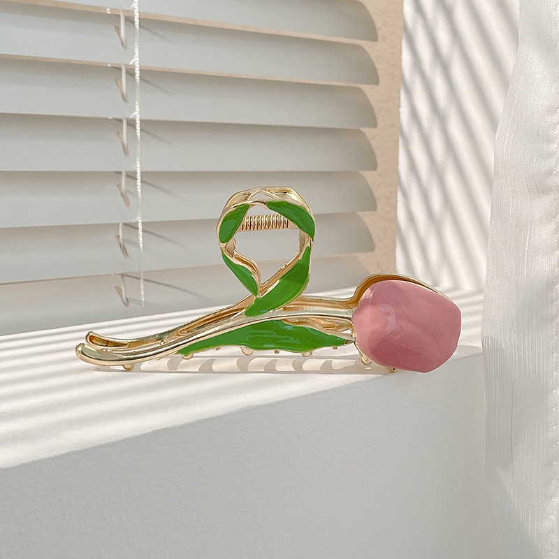 Kẹp Tóc Hình Hoa Tulip Thời Trang Cao Cấp Cho Nữ