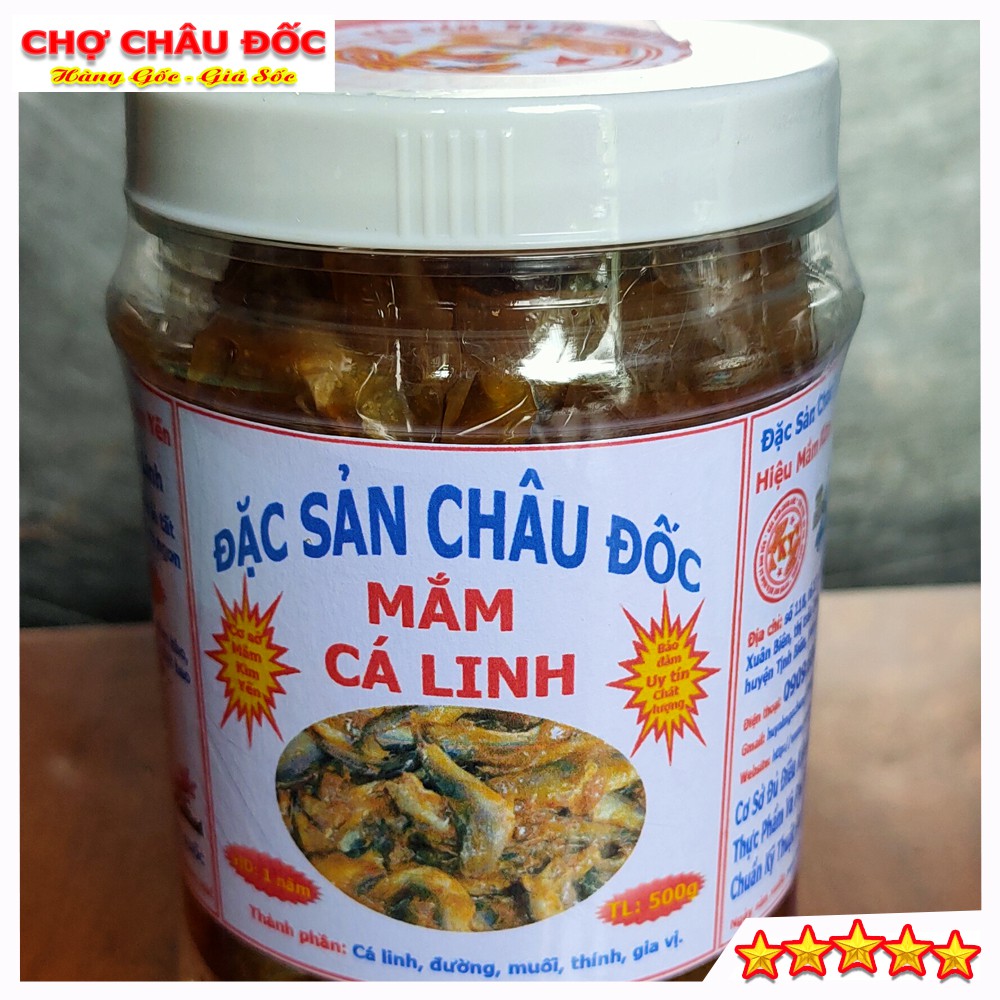 Mắm Cá Linh Châu Đốc Loại Không Màu Đặc Biệt Thơm Ngon Hủ 500gr