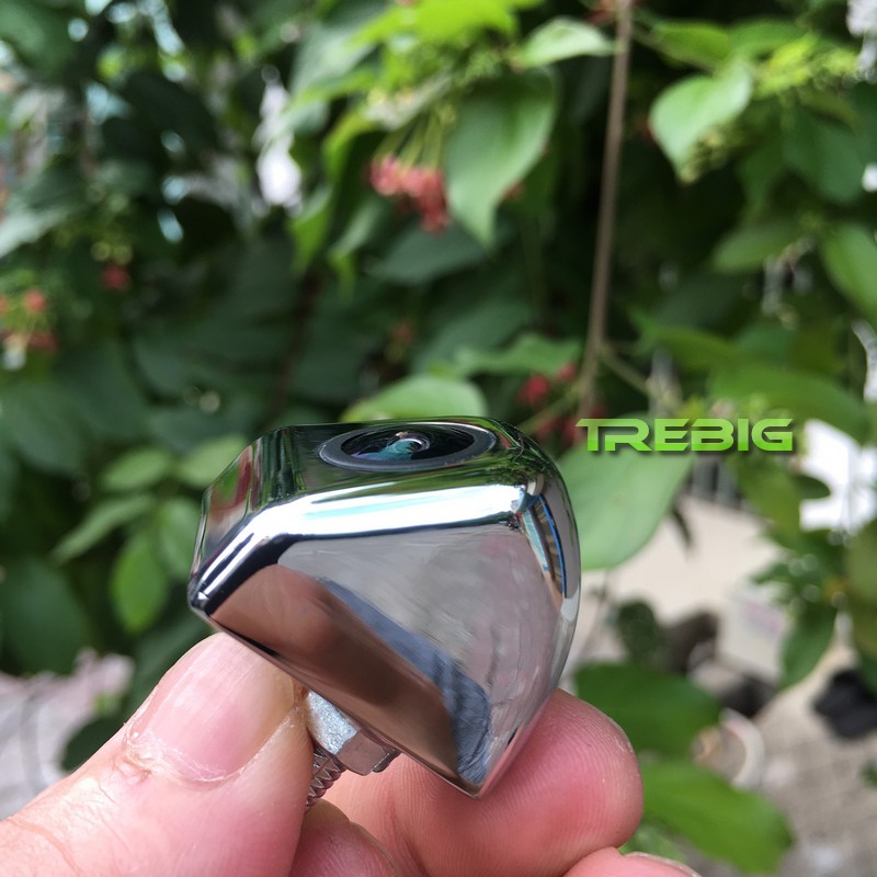 Camera lùi ô tô AHD góc rộng, vỏ kim loại chrome sáng bóng, ống kính lồi, độ nét cao, camera AHD inbox trebig BH 6 tháng | BigBuy360 - bigbuy360.vn