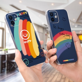 Ốp điện thoại trong suốt họa tiết cầu vồng cho Huawei Nova 3i 7se 7 8 Pro 7i 8i 3 4 5 5i 6 6se 4E P20 P30 P40 Lite