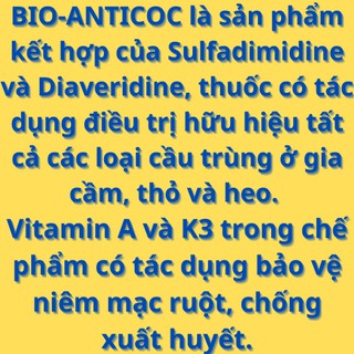 BIO-ANTICOC ĐẶC TRỊ CẦU TRÙNG