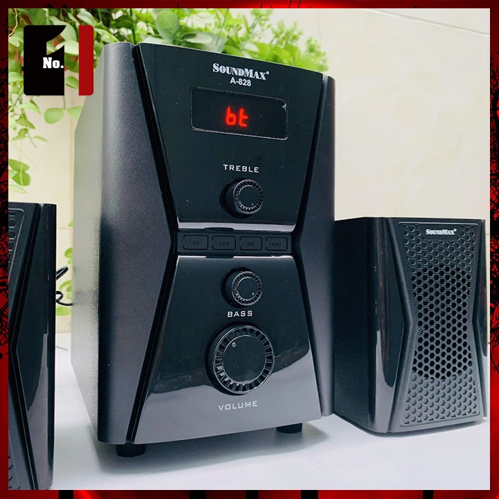 Loa Máy Tính Bluetooth Mini Để Bàn 2.1 SOUNDMAX A828 Loa Vi Tính Laptop Âm Thanh Hay Bass Lớn Có Dây