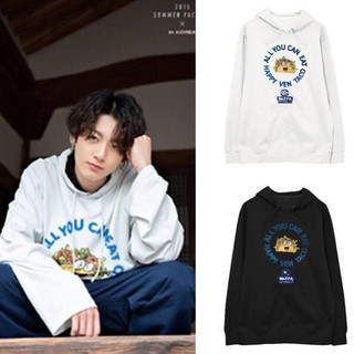 RẺ VÔ ĐỊCH- Áo Hoodie Hai Màu Đen Trắng Giống Jungkook - BTS