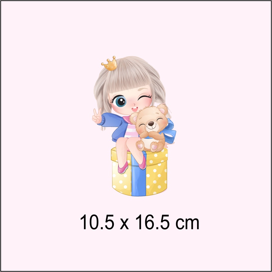 Hình ủi, hình in nhiệt - công chúa Bale xinh đẹp in áo trẻ em