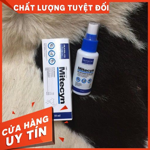 [ SALE 35%] Thuốc xịt Mitecyn trị viêm da, nấm cho chó mèo