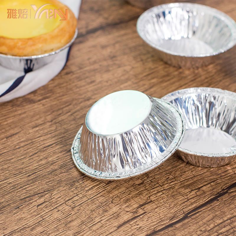 Set 100 Đế Cốc Chén Giấy Bạc Lót Khuôn Nướng Bánh Tart Trứng Tiện Dụng